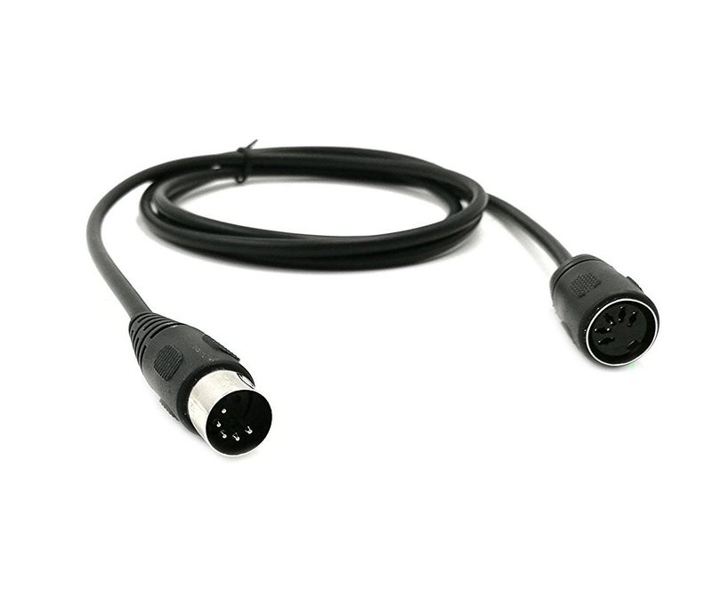 SinLoon 59inch MIDI Din Extension Cable,MIDI 5-Pin DIN Male to Female Audio MIDI/at Adapter Cable for MIDI Keyboard (Synthesizer, Organ, Electric Piano, MIDI Guitar (D5P M-F,1.5meter) - Image 1